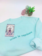 Cries in [Zodiac] Premium Embroidered Sweatshirt Colours