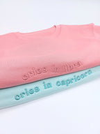 Cries in [Zodiac] Premium Embroidered Sweatshirt Colours