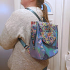 Handmade Stitch x Haunted Mansion Tote Backpack: Iridescent Finish, UK Maker