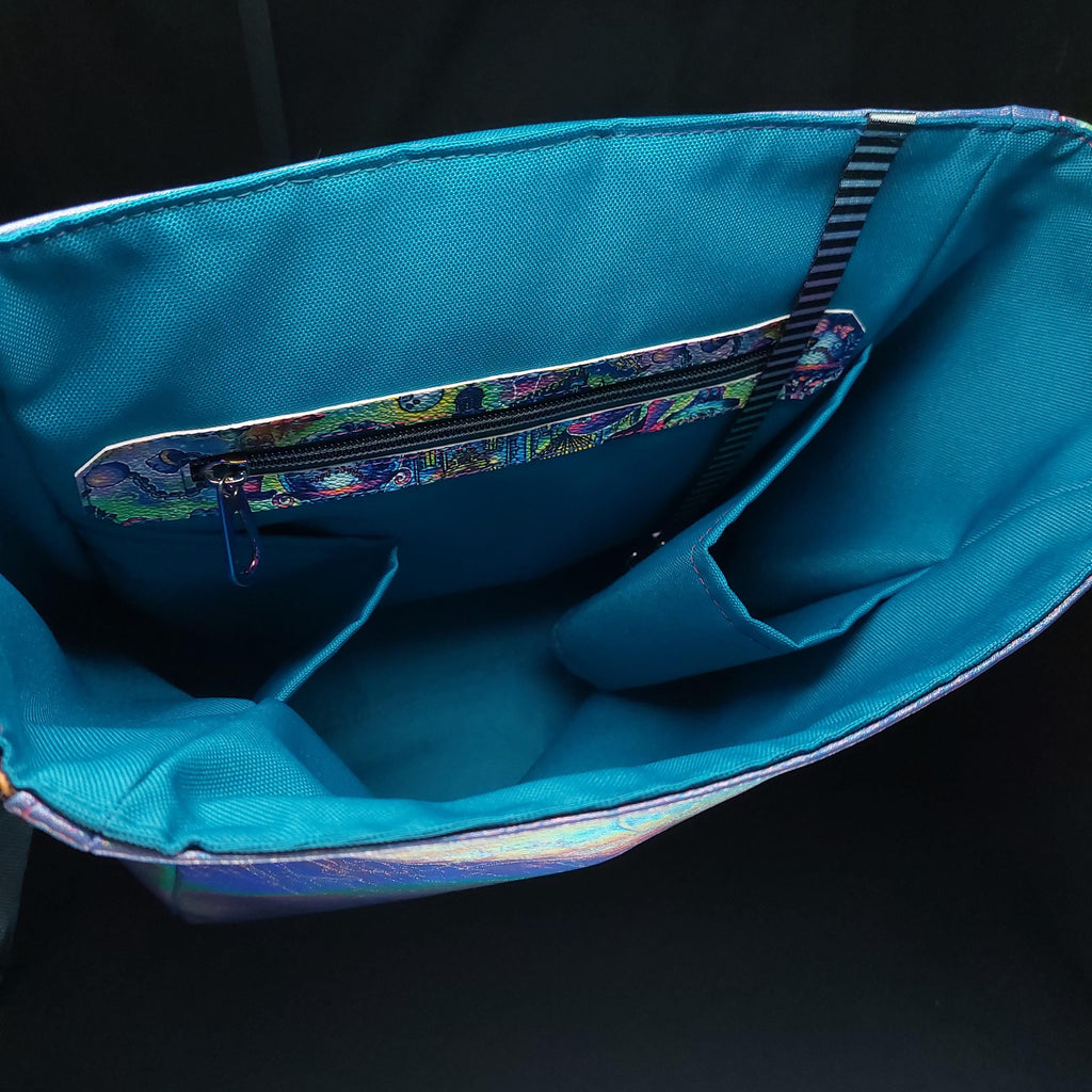Handmade Stitch x Haunted Mansion Tote Backpack: Iridescent Finish, UK Maker