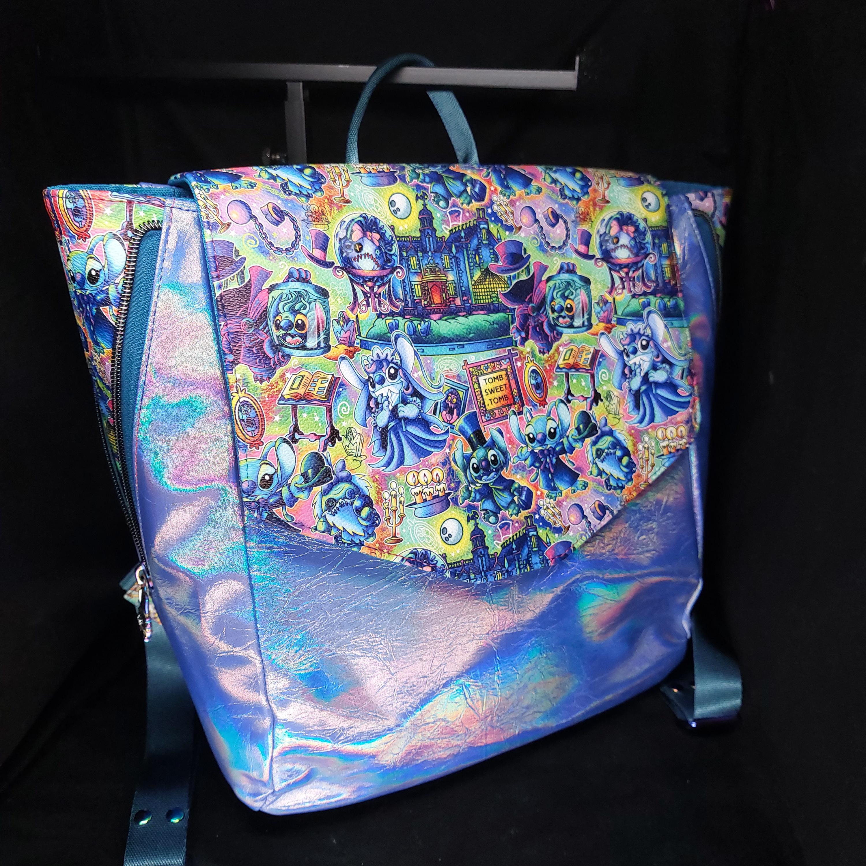 Handmade Stitch x Haunted Mansion Tote Backpack: Iridescent Finish, UK Maker