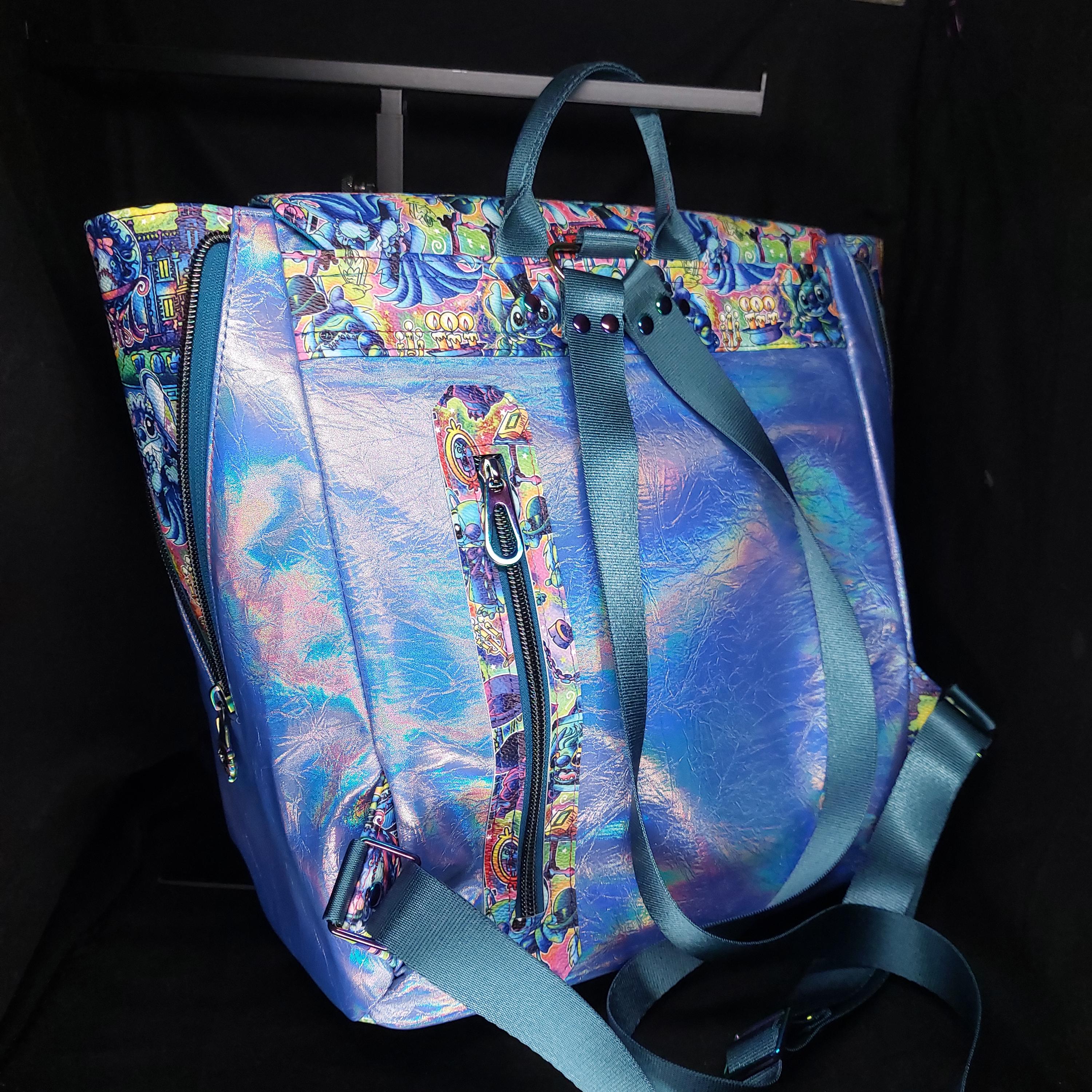 Handmade Stitch x Haunted Mansion Tote Backpack: Iridescent Finish, UK Maker